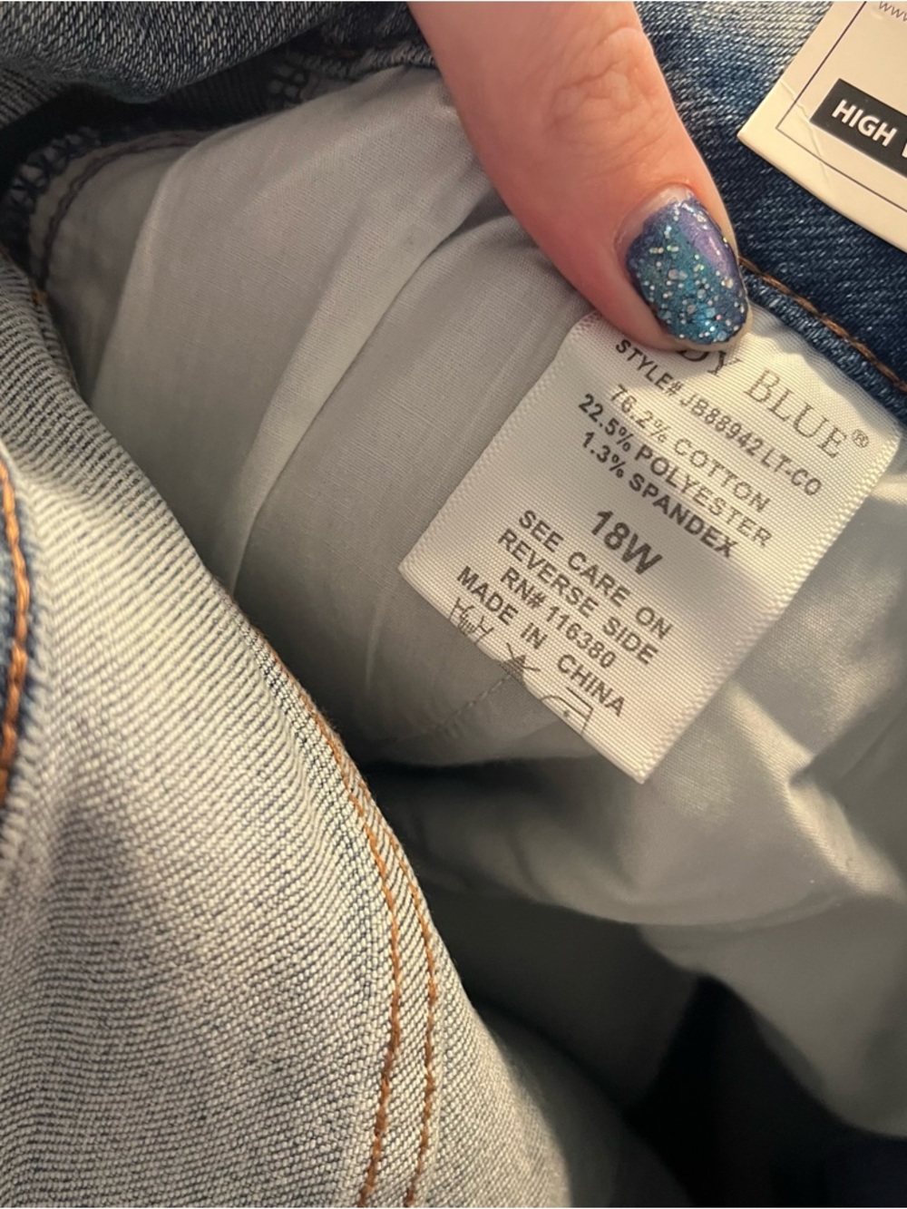 Judy Blue High Waist Double Button Wide Leg Jeans - Picture 15 of 15